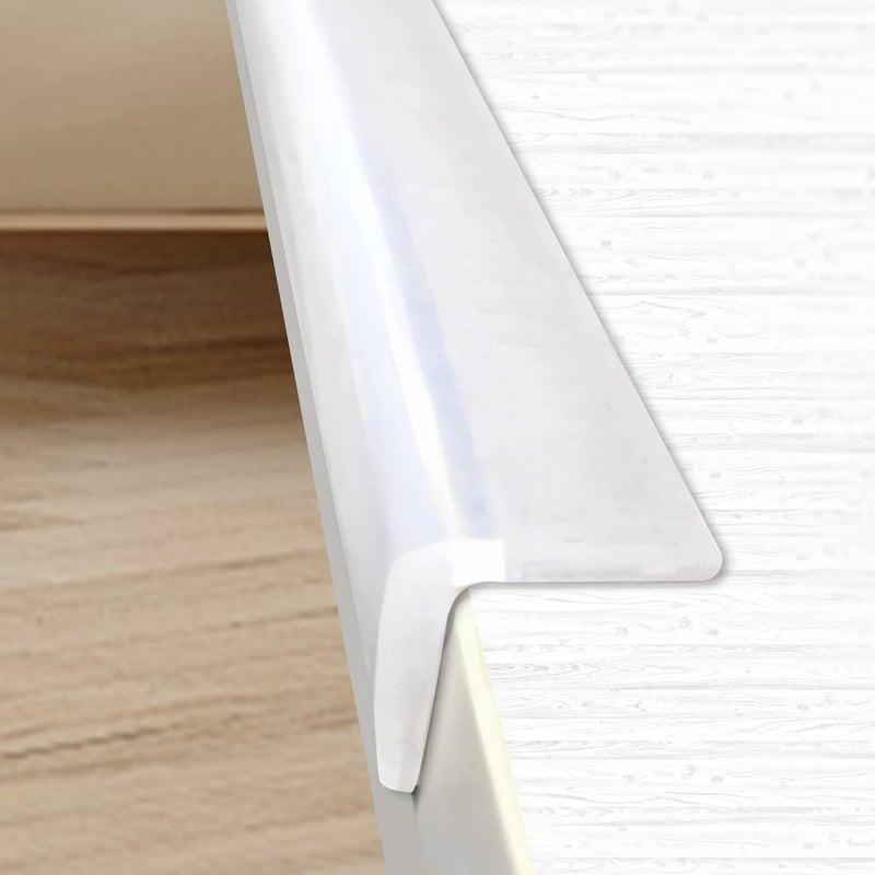 Loiion Edge Protector, 100% Silicone, Soft Corner Protectors for Kids, Pre-Tape Adhesive, Baby Proofing for Furniture, Cabinet Bumper (16.4ft, Clear) - Image 1